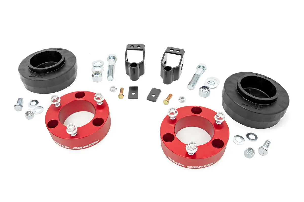 762Red  -  3 Inch Lift Kit - X-Reas - Rr Spacers - Red - Toyota 4Runner 4Wd (2003-2009) 1