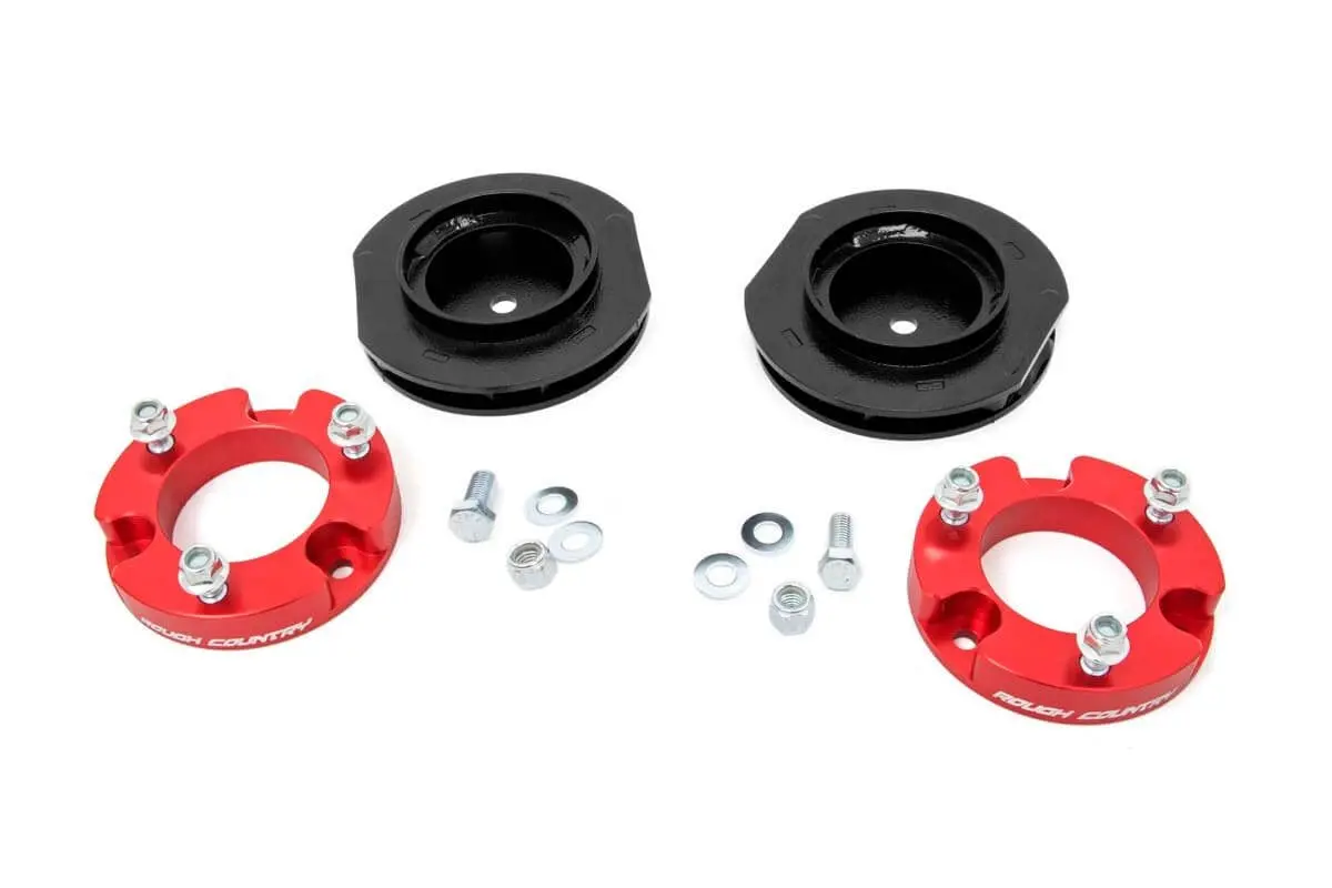 763Red  -  2 Inch Lift Kit - Red Spacers - Toyota 4Runner 4Wd (2003-2009) 1
