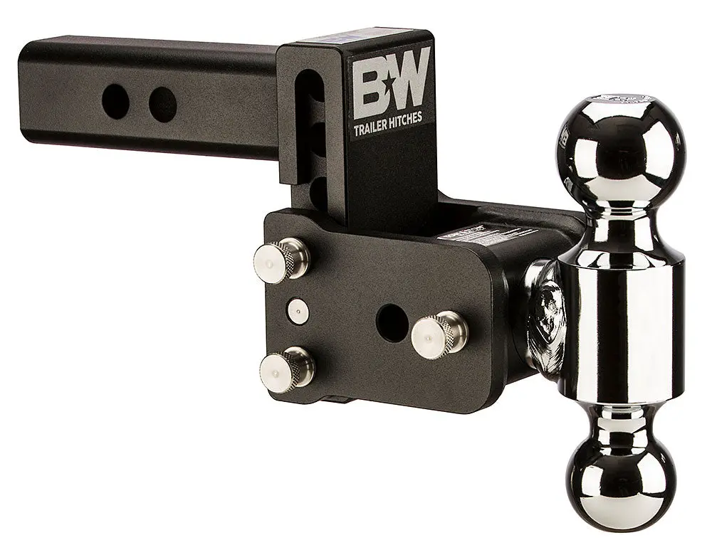 Ts10033b  -  B&W Tow And Stow Dual Ball 2" Adj Ball Mount 3" Drop/3-1/2" Rise, Black 1