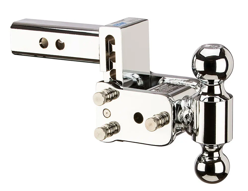 Ts10033c  -  B&W Tow And Stow Dual Ball 2" Adj Ball Mount 3" Drop/3-1/2" Rise, Chrome 1