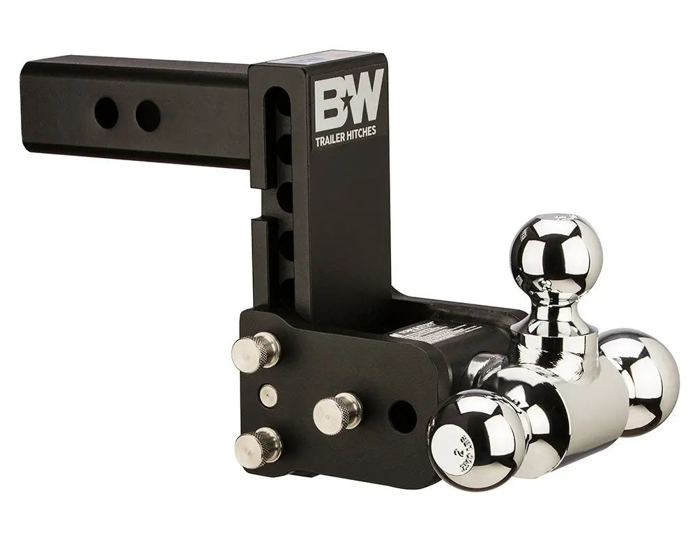Ts10048b  -  B&W Tow And Stow Tri Ball 2" Adj Ball Mount 5" Drop/5-1/2" Rise, Black 1