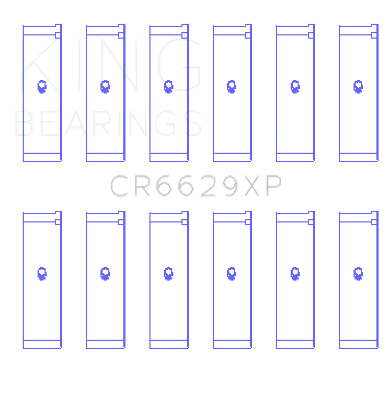 King Engine Bearings – Mitsubishi 6G72 Connecting Rod Bearing Set (0.25Mm Oversize) 1