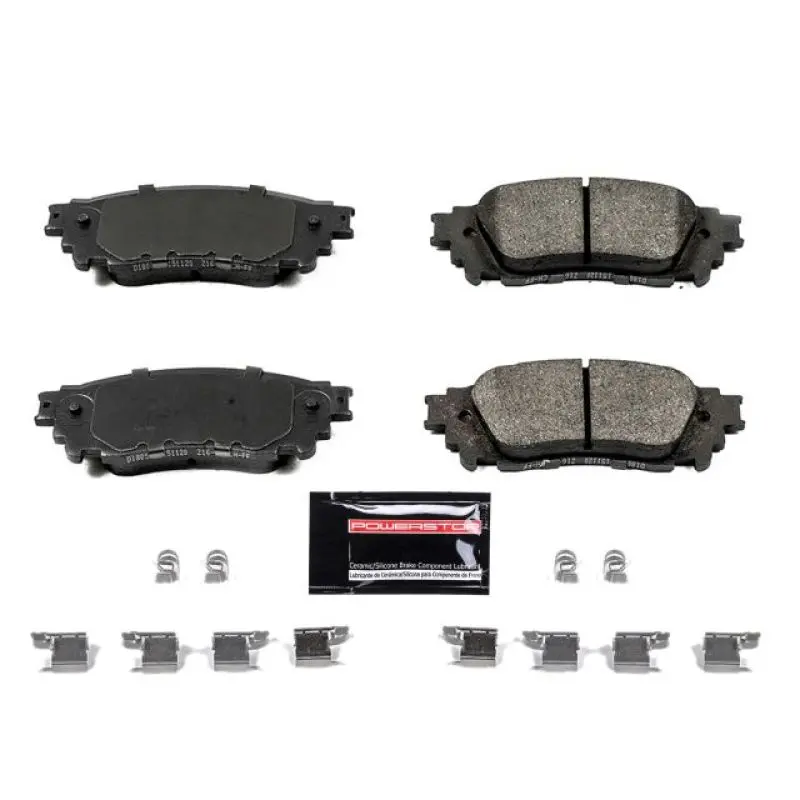 Power Stop Z23 Evolution Sport Brake Pad Kit For 2015–2017 Lexus Nx200T – Rear Axle W/ Hardware 1