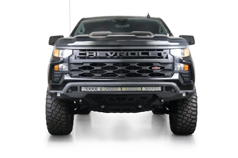 Addictive Desert Designs Stealth Fighter Front Bumper For 2022–2025 Chevrolet Silverado 1500 – Includes Winch Mount 1