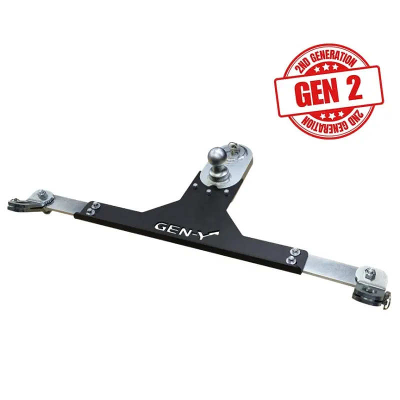Gen-Y Goosepuck Ii Puck Mount System For 2017+ Ford Trucks – 5″ Offset Ball, 25,000-Lb Capacity, Integrated Safety Chain Anchors 1