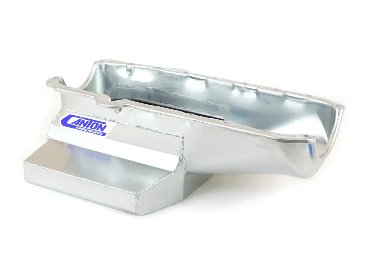 Canton Racing Oil Pan For Small Block Chevy — 12" Circle Track Long Sump, 7" Depth, Model 11-120M 1