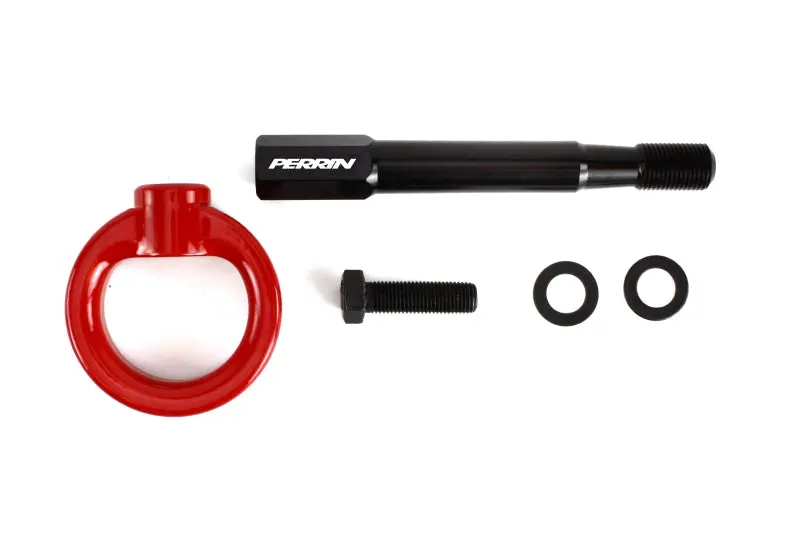 Perrin 2022 Subaru Wrx / 18-21 Crosstrek Tow Hook Kit (Rear) - Red 1