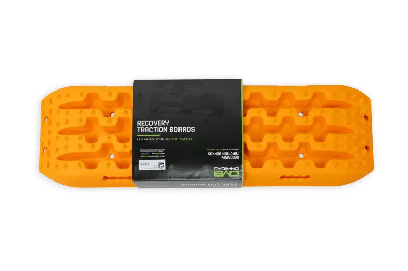 Dv8 Offroad Xtract Recovery Traction Boards – Pair, High-Visibility Orange Composite Design 1