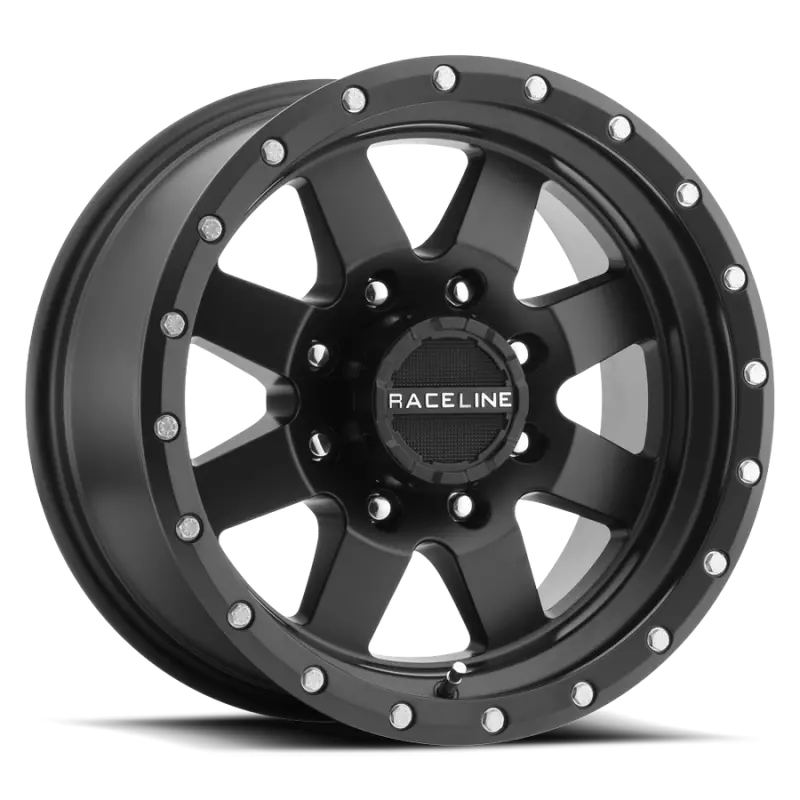 Raceline 935B Defender 16X8 Inch Satin Black Off-Road Wheel – 5X139.7, Zero Offset, 107.95Mm Center Bore 1