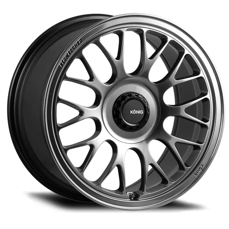 Konig Mrk1 Hyper-Carbon Wheel – 19X9.5, 5X114.3, Et40, Gloss Black Finish With Gear Cap Logo 1