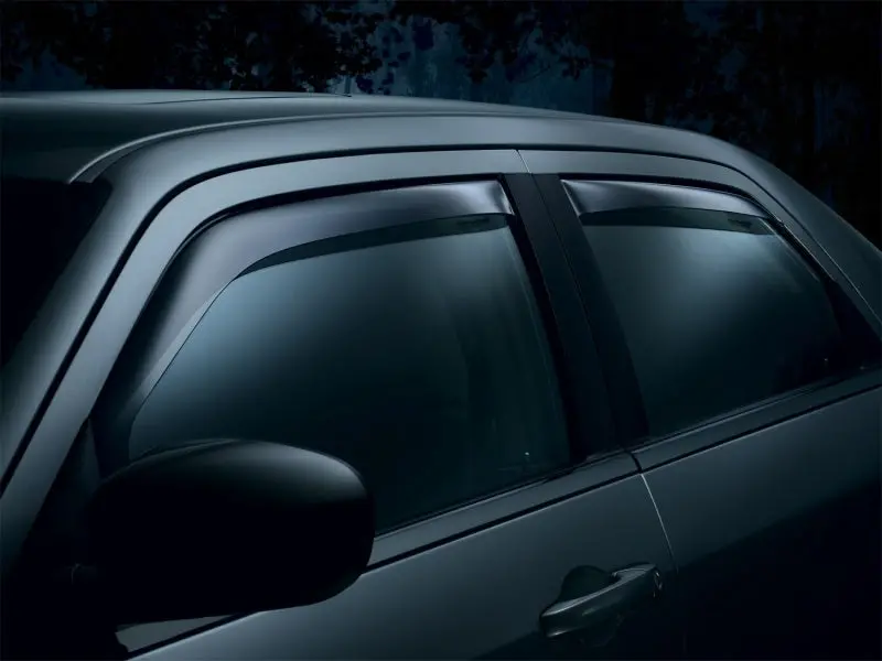 Weathertech Dark Smoke Side Window Deflectors For 2009+ Dodge Ram 1500 (Front & Rear) 1