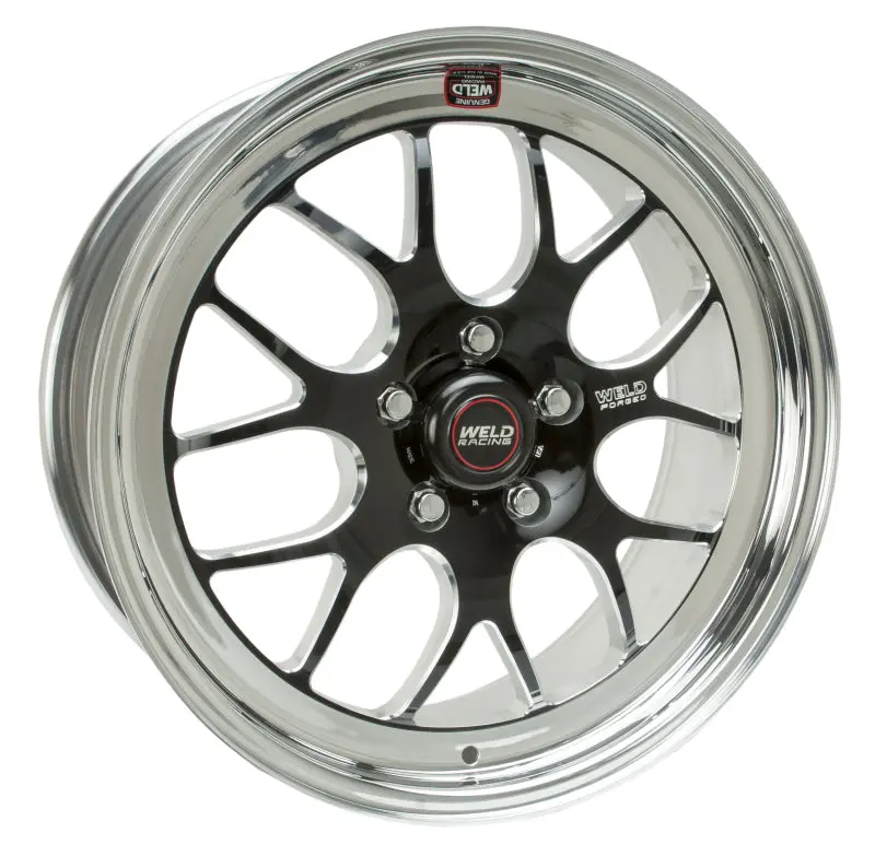Weld S77 Black Non-Beadlock Wheel – 18X8", 5X4.5", 4.7" Backspace, Medium Pad Finish 1