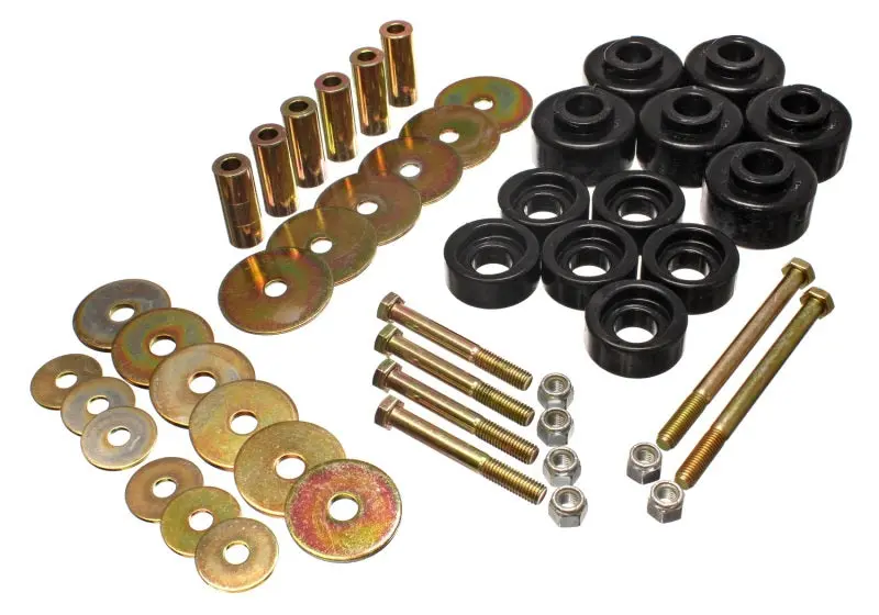 Energy Suspension Polyurethane Body Mount Kit For 1997–2003 Ford F-100/F-150 2Wd & F-250 Light-Duty Trucks – Black 1