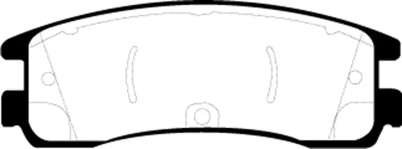 Ebc Yellowstuff Rear Brake Pads For 2008–2009 Buick Allure (Canadian Market, 5.3L V8) 1