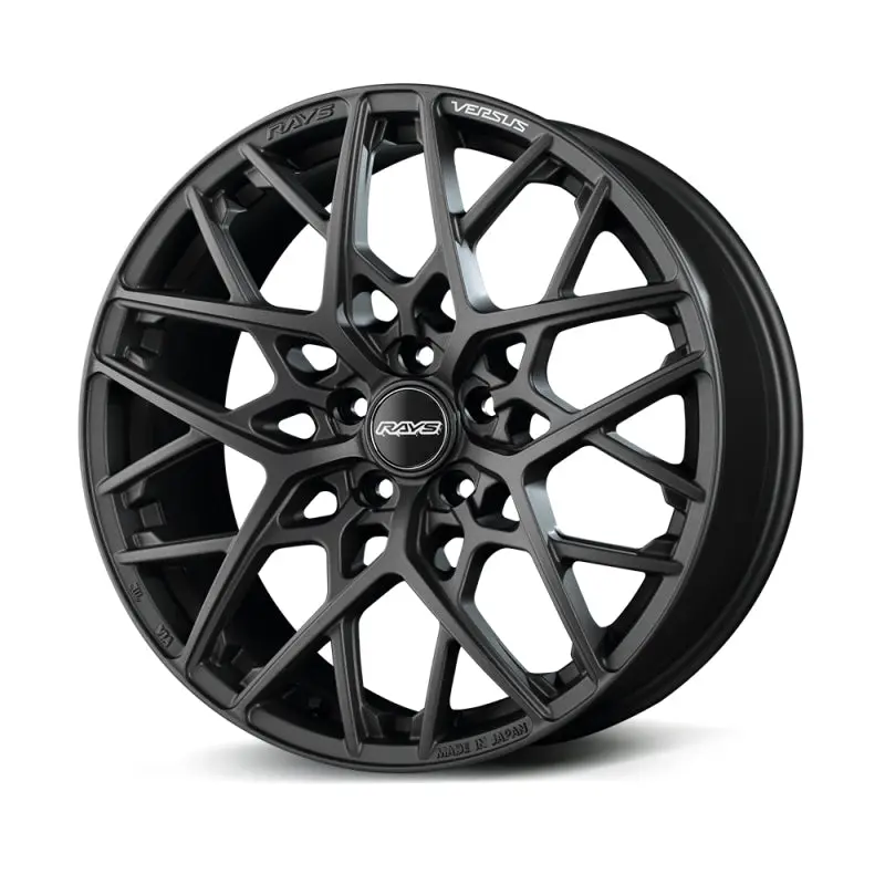 Versus Vv25M Matte Super Dark Gunmetal Alloy Wheels – 19X8.5", +45 Offset, 5X114.3 Bolt Pattern 1