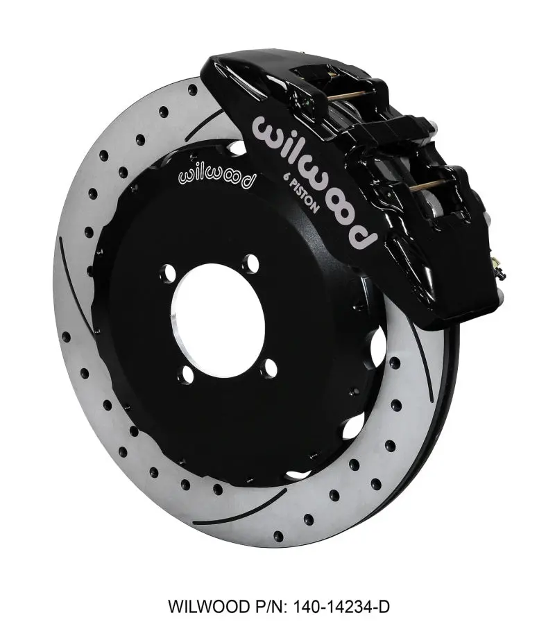 Wilwood Dynapro 6-Piston Front Brake Hat Kit With 12.88" Drilled Rotors For 2016+ Mazda Mx-5 Miata (Includes Brake Lines) 1