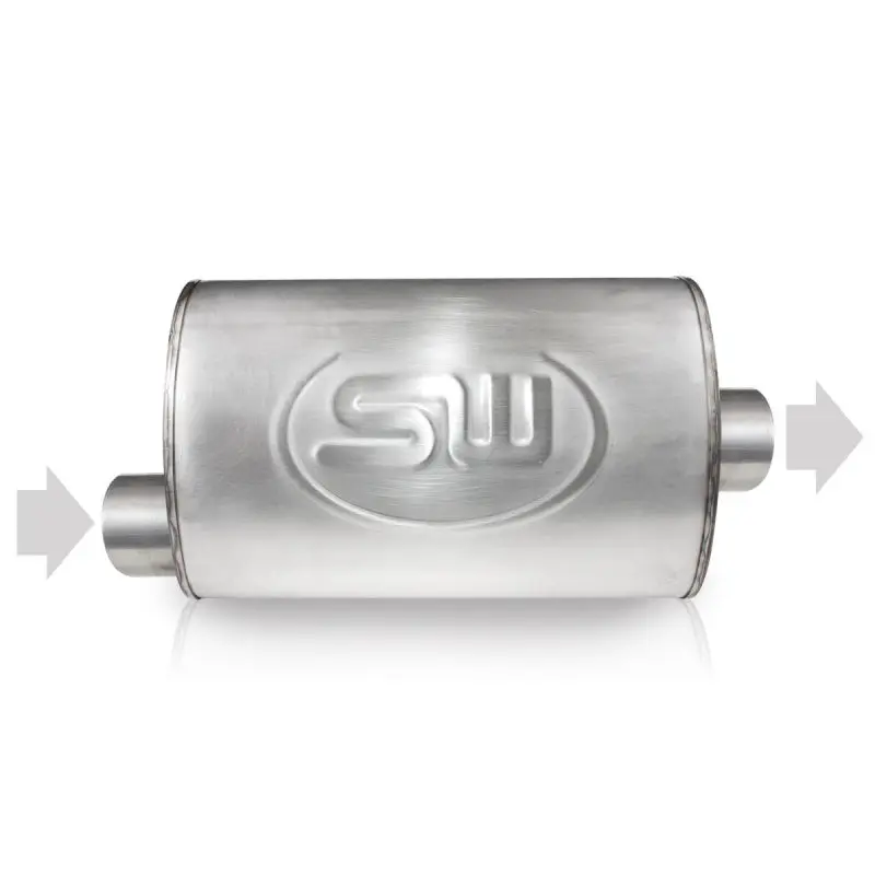 Stainless Works Turbo Outlet Flange – 2.25" Id Offset Inlet / 2.25" Od Center Outlet (5" × 9") 1