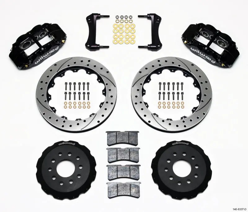 Wilwood Narrow Superlite 6R Front Hat Kit 12.88In Drilled 88-93 Corvette C4 1