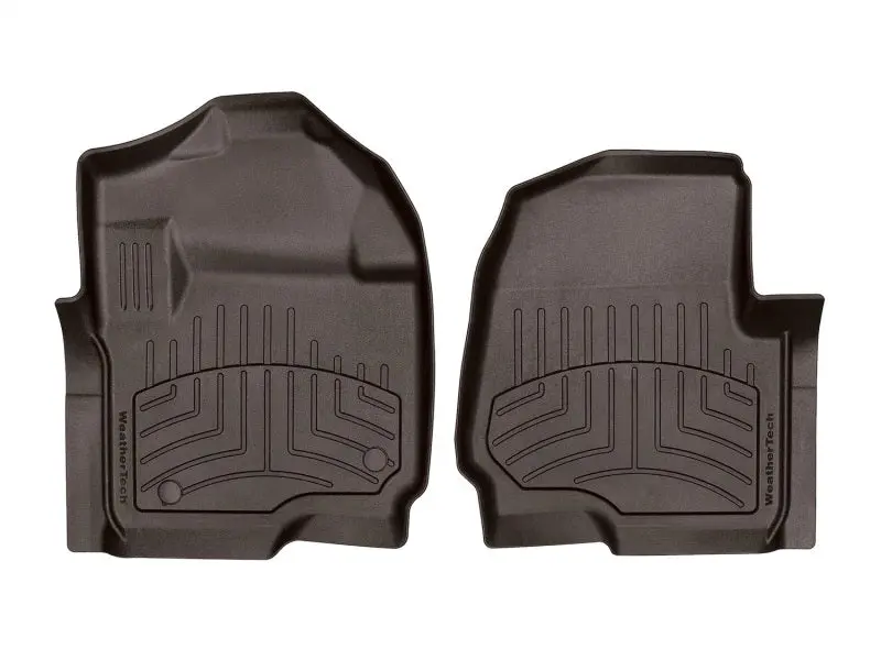 Weathertech Front Floorliner Hp For 2022+ Toyota Tundra Crewmax – Cocoa Color, Hybrid-Compatible 1