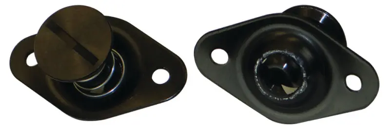 Moroso Aluminum Quick-Fastener Kit – Self-Ejecting, 5/16" X .650", Black Anodized, 10-Pack 1