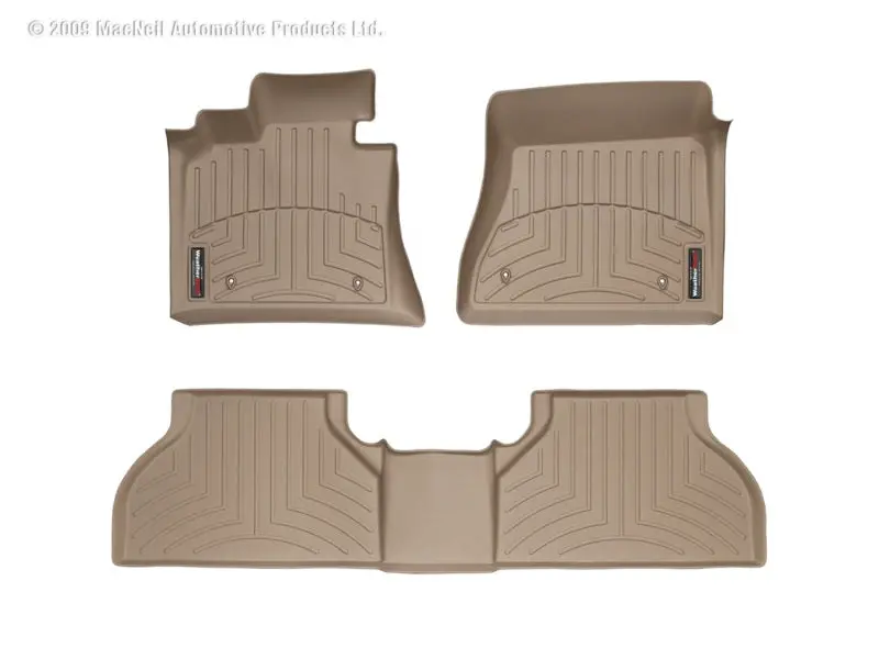 Weathertech Rear Floorliner – Tan Custom-Fit Interior Protection 1