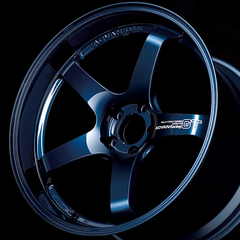 Advan Gt Beyond Forged Wheel – 18X9.5", 5X120 Bolt Pattern, +38Mm Offset, Titanium Blue Racing Finish 1