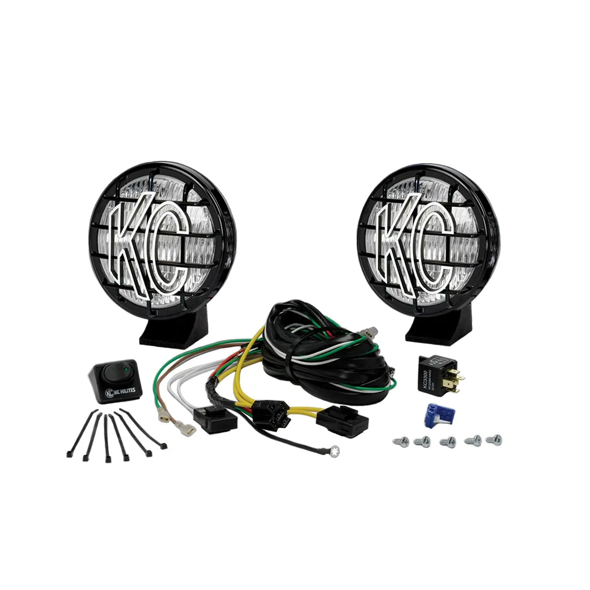 Kc Hilites Apollo Pro 5-Inch Halogen Fog Light System – 2-Light, 55W Fog Beam Output 1