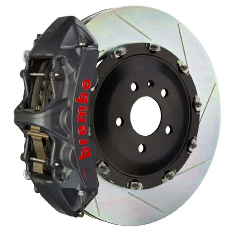 Brembo 18+ X3/19+ X4 Front Gts Bbk 6 Piston Cast 380X34 2Pc Rotor Slotted Type1-Black Ha 1