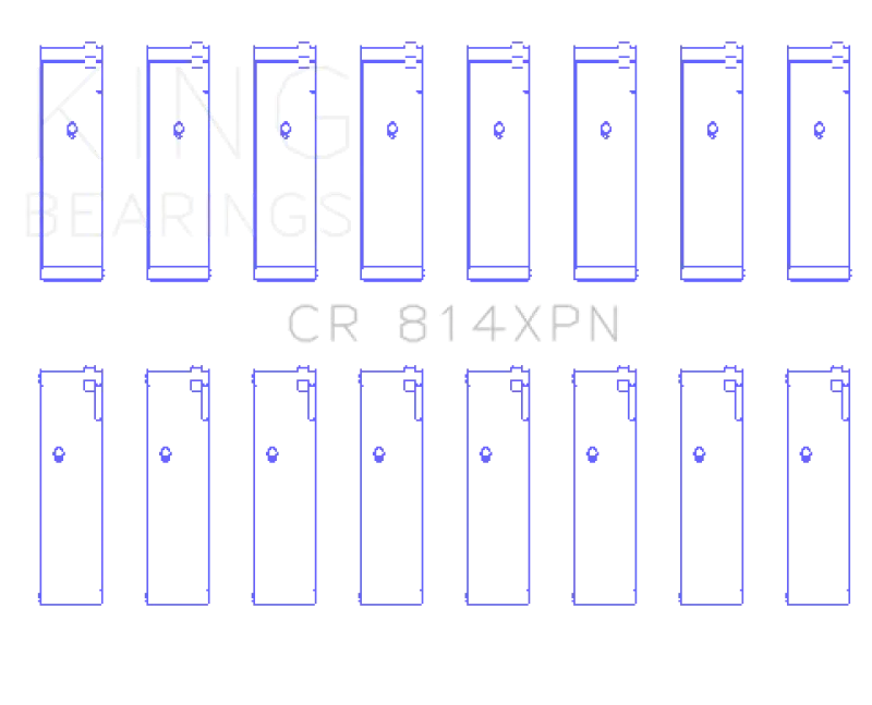 King Ford 351Ci 5.8L 16V Connecting Rod Bearing Set 1