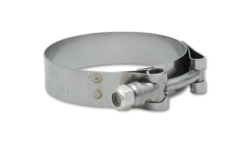 Vibrant Stainless Steel T-Bolt Clamp Pair – 5.30–5.60-Inch Od, Compatible With 5-Inch Id Couplers 1