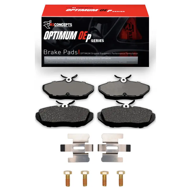 R1 Optimum Oe Rear Brake Pad & Hardware Kit For 1993–1998 Ford Thunderbird 1