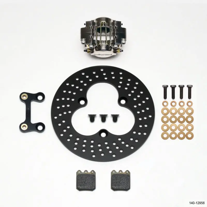 Wilwood Dynapro Single Lw Left Front Brake Kit – Sprint Series, 10.95" Drilled Aluminum Rotor 1