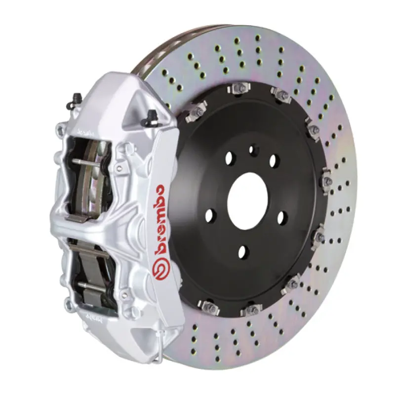 Brembo Gt Big Brake Kit For Porsche Cayenne (2011–2018) – Front, 6-Piston Calipers, 405X34Mm Drilled Two-Piece Rotors 1