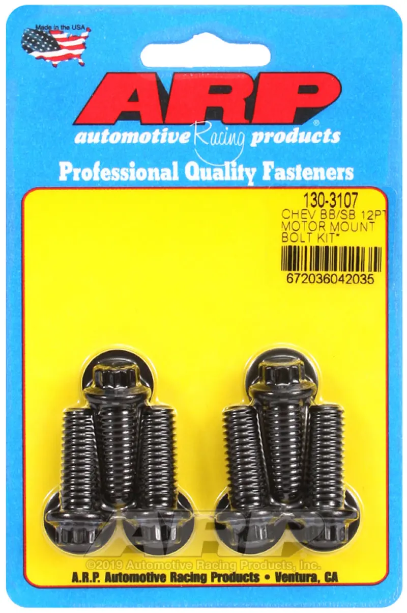 Arp 12-Point Motor Mount Bolt Kit For Chevrolet – Includes Energy Suspension Mounts 1