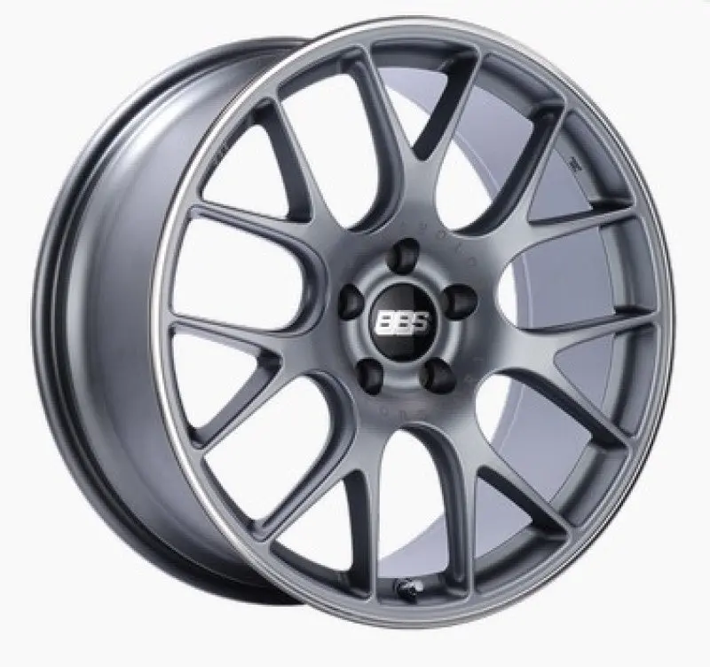 Bbs Ch-R Alloy Wheel – 18×9, 5×120, Et44, Satin Titanium Finish With Polished Lip & Rim Protector (Requires Pfs Clips, -82Mm Offset) 1