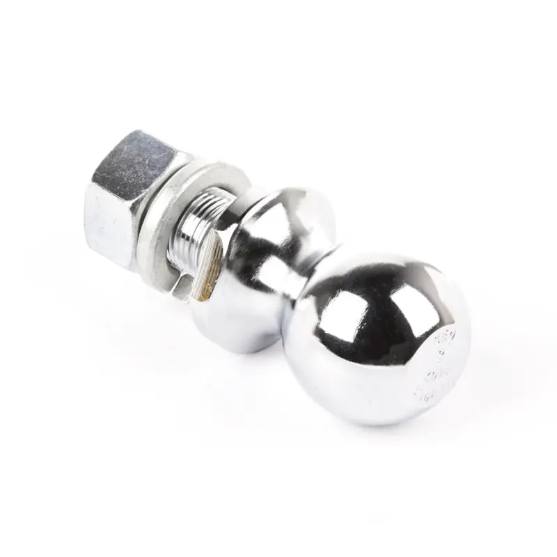 Rugged Ridge Chrome Trailer Hitch Ball – 2-Inch Diameter, 1-Inch Shank 1