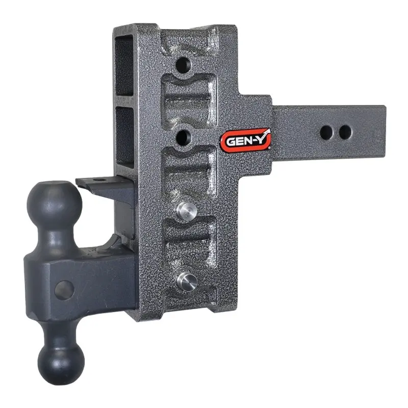 Gen-Y Mega Duty Dual-Ball/Pintle Combo Hitch – 2.5" Shank, 6" Drop, 21,000-Lb Capacity 1
