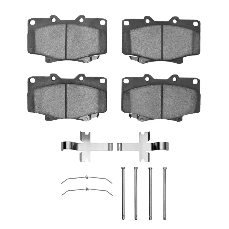 R1 Semi-Metallic Front Brake Pad & Hardware Kit For 1993–1997 Lexus Lx450 1