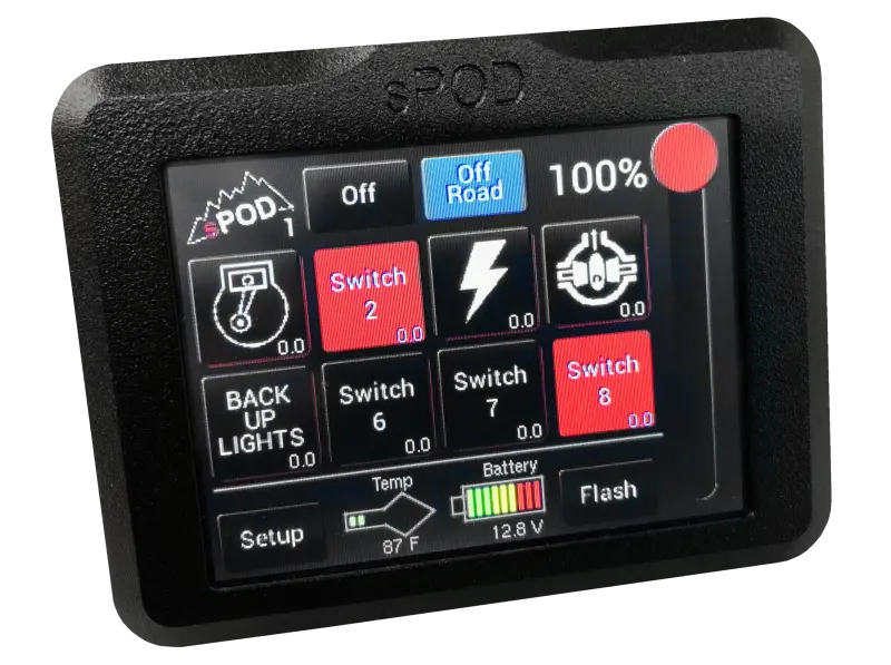 Spod 8-Circuit Touchscreen Add-On Module For Vehicle Electrical Systems 1