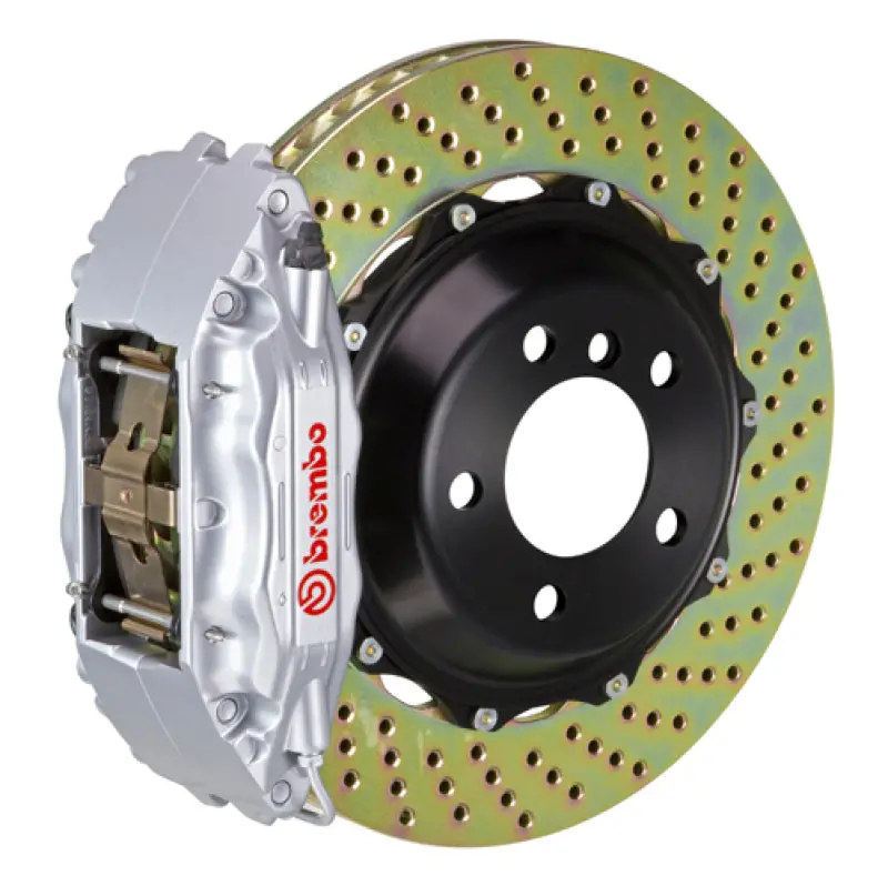Brembo 12-16 Front-S Front Gt Bbk 6 Piston Cast 355X32 2Pc Rotor Drilled-Silver 1