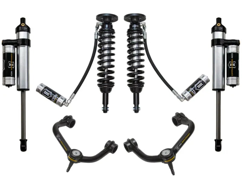 Icon Stage 3 Suspension System For 2009–2013 Ford F-150 2Wd – Includes Tubular Upper Control Arms & 1.75–2.63-Inch Lift 1