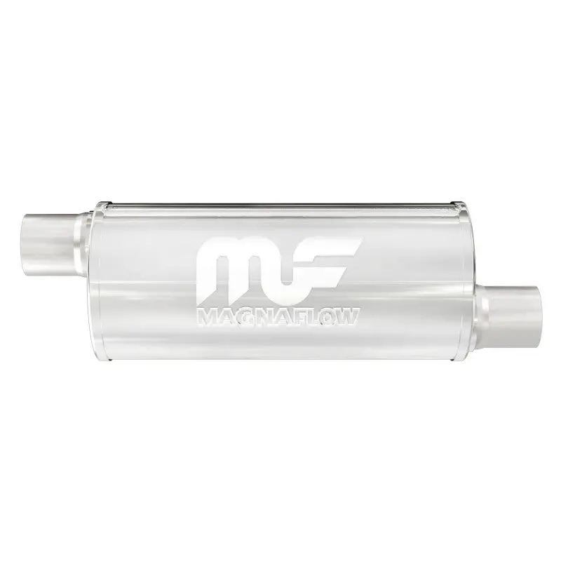 Magnaflow Stainless Steel Muffler – 6In X 6In Body, Dual 2.5In Inlets/Outlets, Performance Sound Control 2