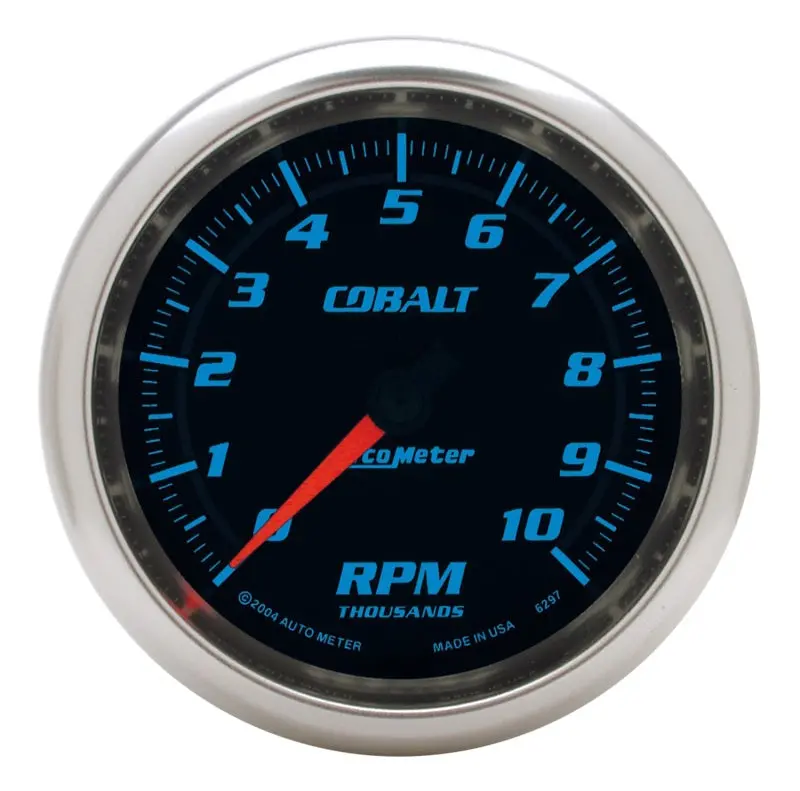 Autometer Cobalt Series 3-3/8-Inch In-Dash Tachometer – 0–10,000 Rpm 1