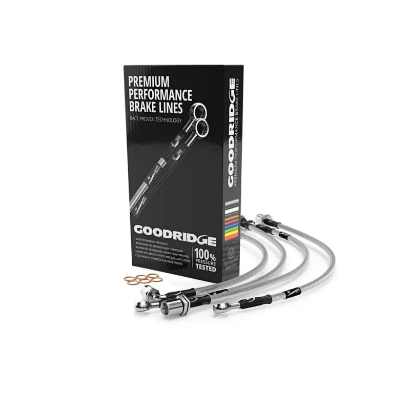 Goodridge Stainless Steel Brake Lines – Rear Disc Replacement For 2009–2019 Toyota Corolla (Non-Hybrid) 1