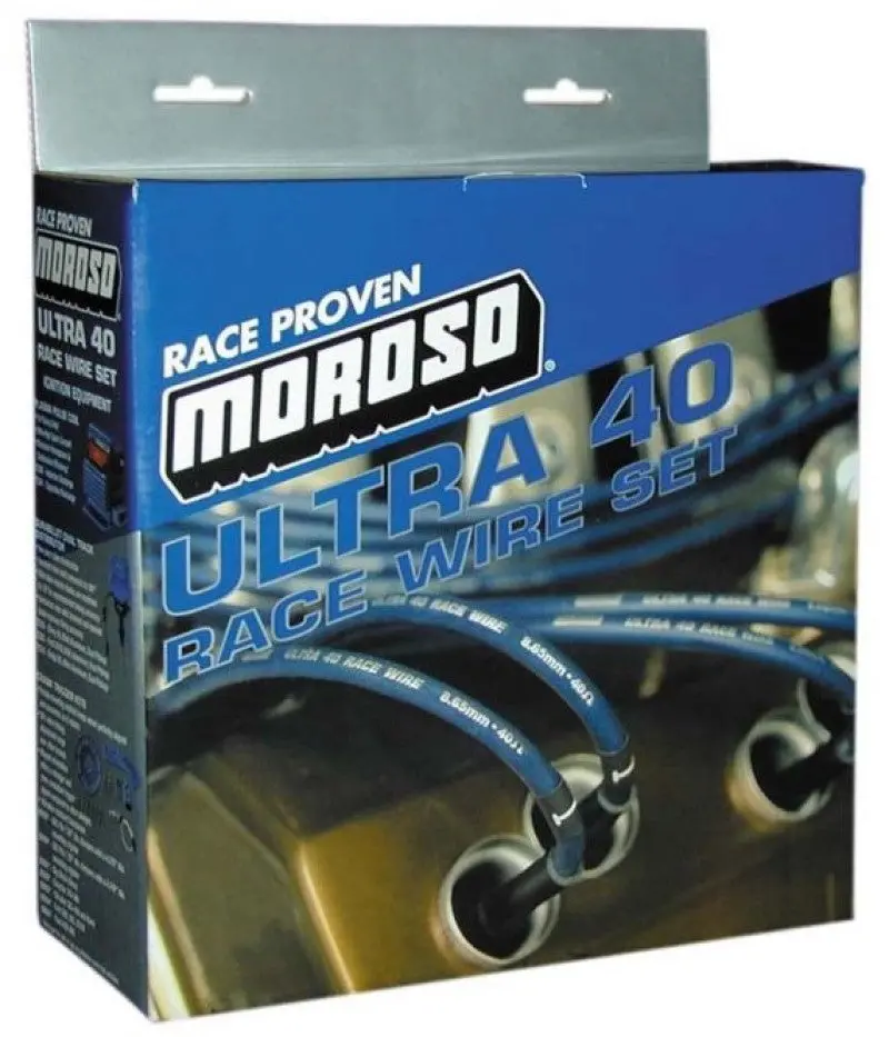 Moroso Ultra 40 Ignition Wire Set For Chevrolet Small Block – Unsleeved Hei, Over-Valve Routing, Red 1