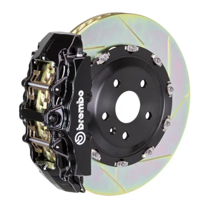 Brembo Gt Big Brake Kit For 2003–2008 Mercedes-Benz Sl500 – Front, 8-Piston Calipers, 380X34Mm Two-Piece Slotted Rotors (Type 1, Black Finish) 1