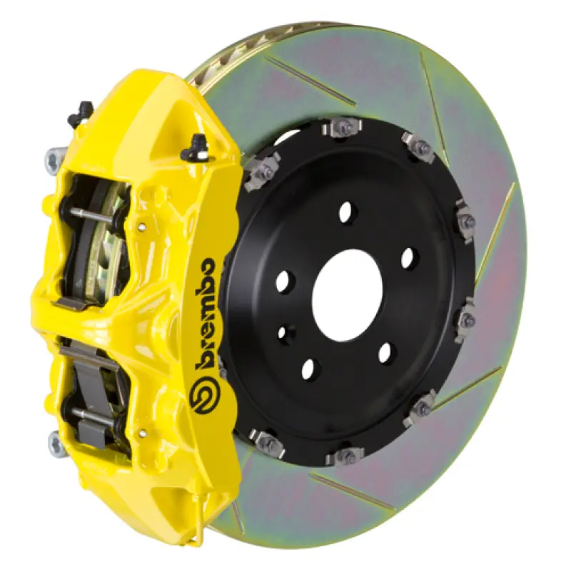 Brembo 15-20 Rs3 Sportback Front Gt Bbk 6 Piston Cast 380X34 2Pc Rotor Slotted Type-1- Yellow 1