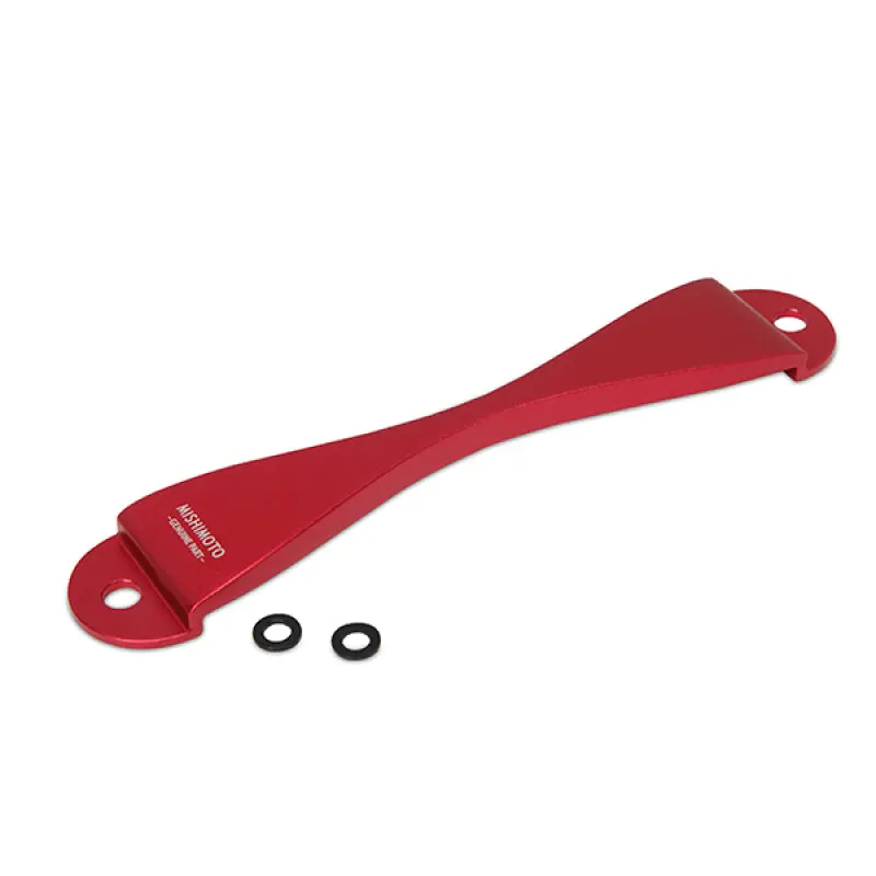 Mishimoto Cnc-Machined Battery Tie-Down For Subaru – Red Anodized 1