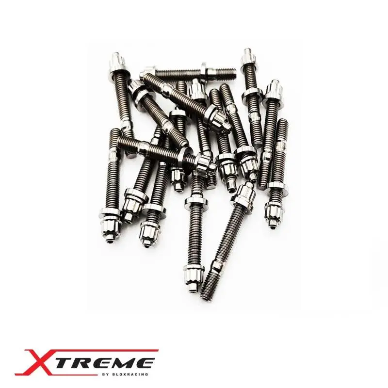 Blox Racing M8X1.25X45Mm 8-Piece Set - Titanium 1