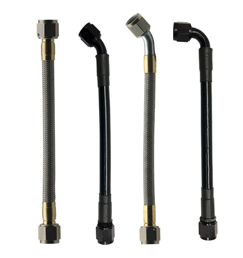 Fragola -6An Aluminum Hose Assembly – Straight-To-45° Fitting, 36-Inch Length With Aluminum Nut 2